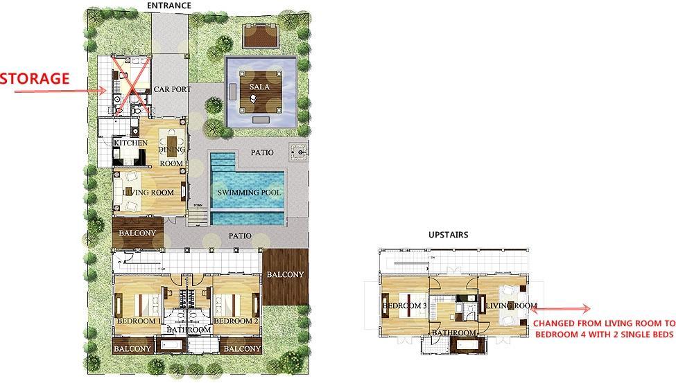 Large 4 Bed Villa Short Walk To Maenam Beach Mae Nam Extérieur photo